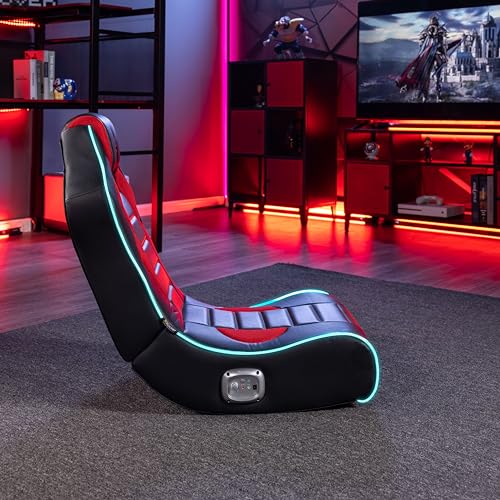 Foldable Bluetooth Audio Floor Chair with Headrest Mounted Speakers A5284
