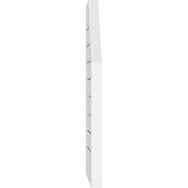 18x22W x 38x22H Octagonal Surface Mount PVC Gable Vent with Brickmoul Y36750