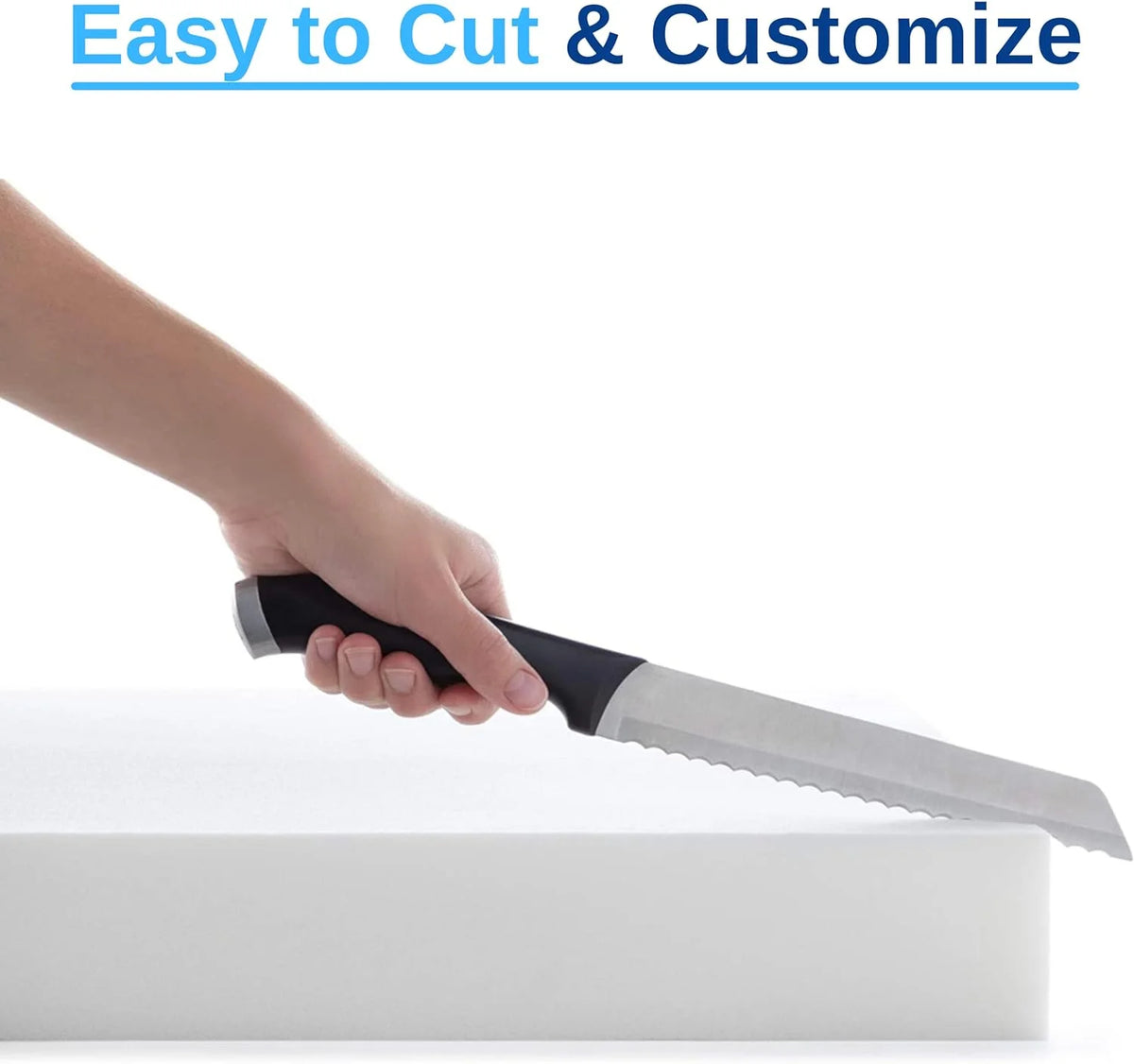 18" x 82" Cool Gel Memory Foam Bench Cushion Replacement Q731017