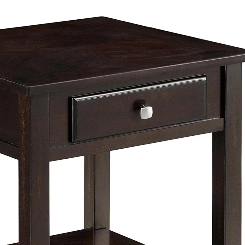 Walnut 1-shelf End Table U936718