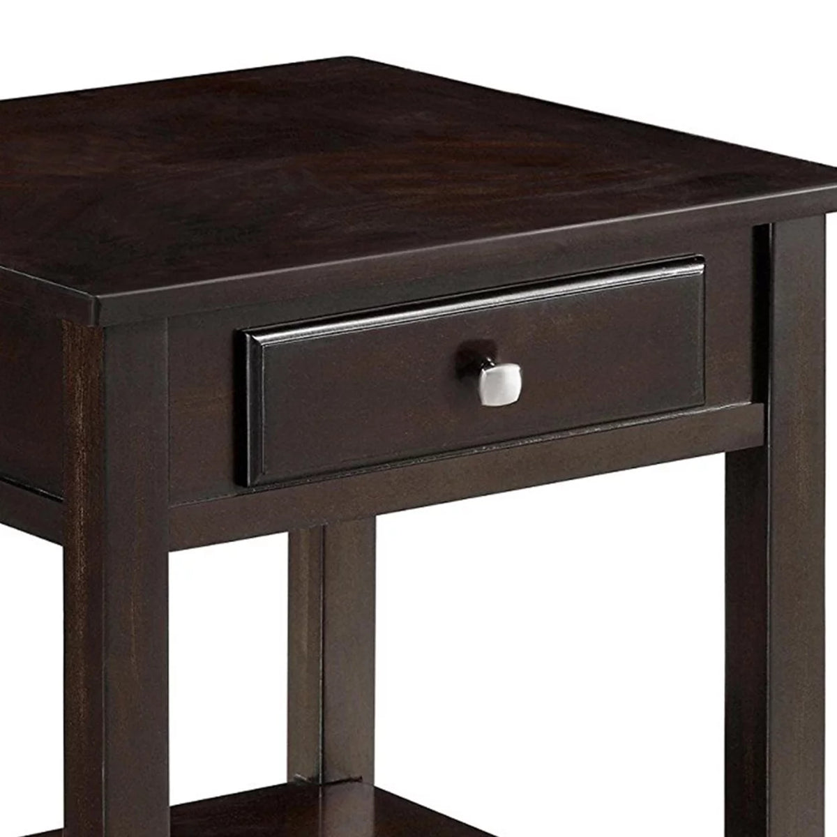 Walnut 1-shelf End Table U936718