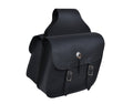 Hard Leather Genuine Cowhide Saddle Bag Black One Size F918740