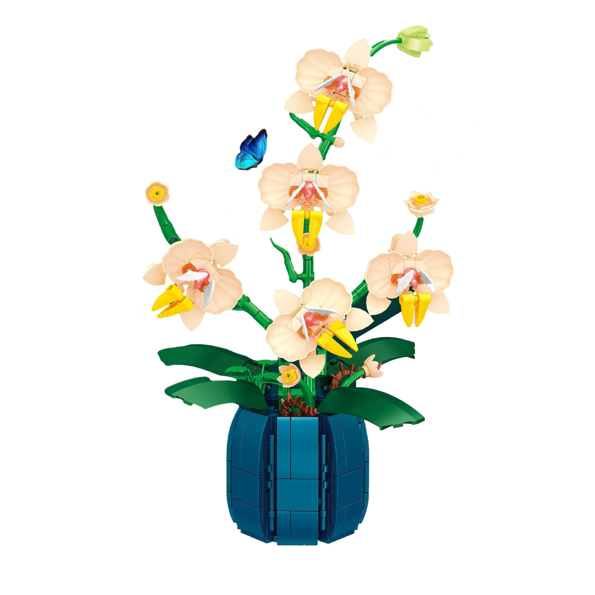 Orchid Flower Bouquet Building Blocks Kit 606 Pcs X1285