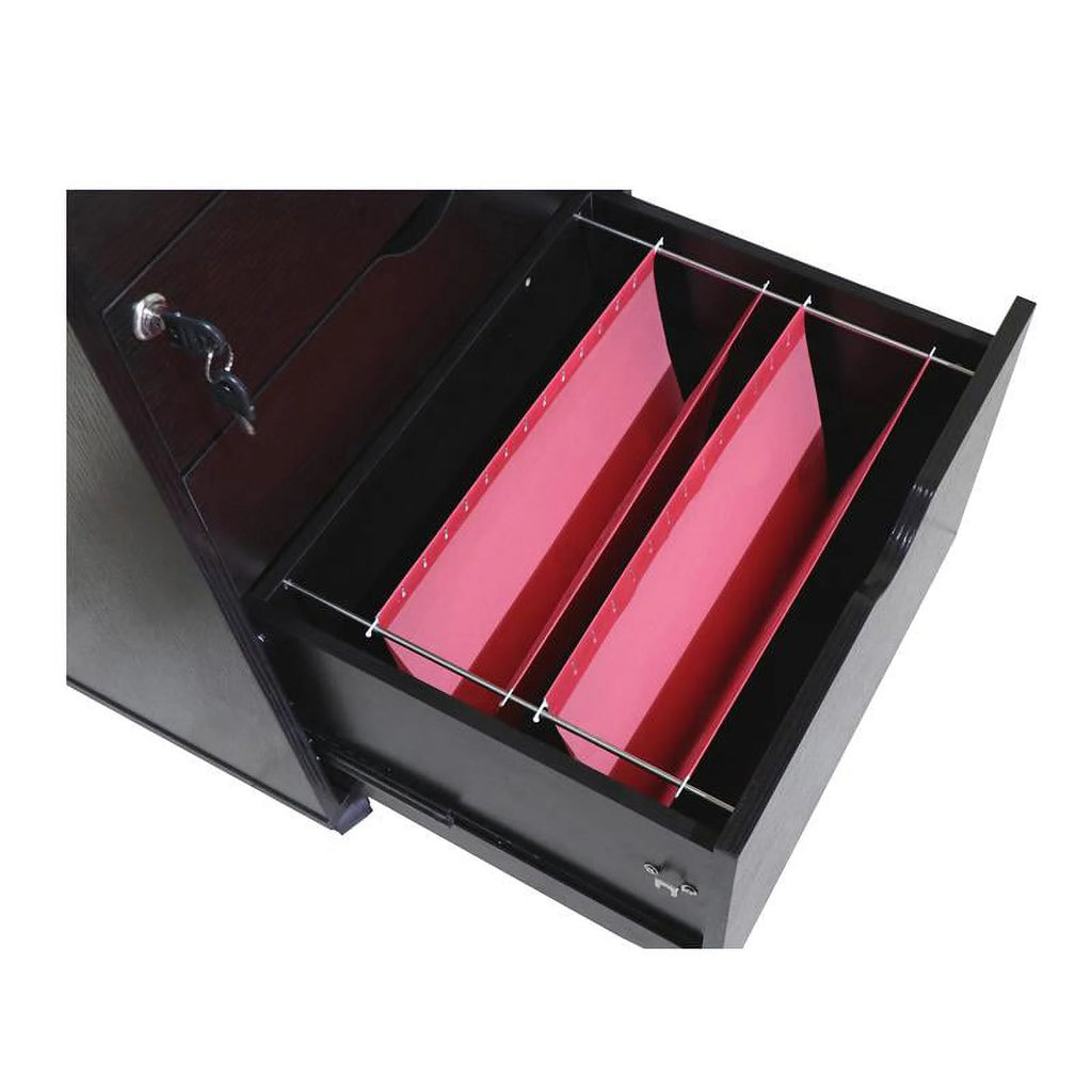 Cappuccino 3-Drawer Wood File Cabinet U51556