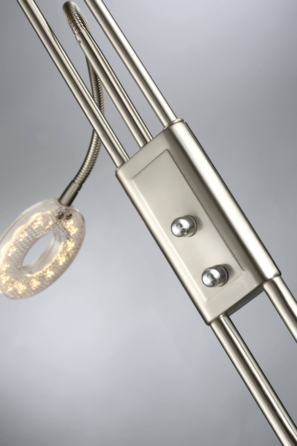 Brushed Nickel LED Torchiere Lamp W8070