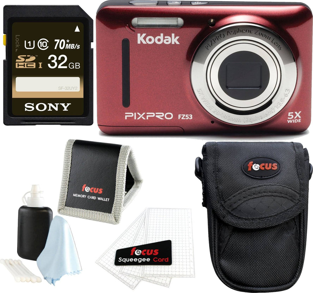 Red 32GB SD Card Bundle Camera H849727