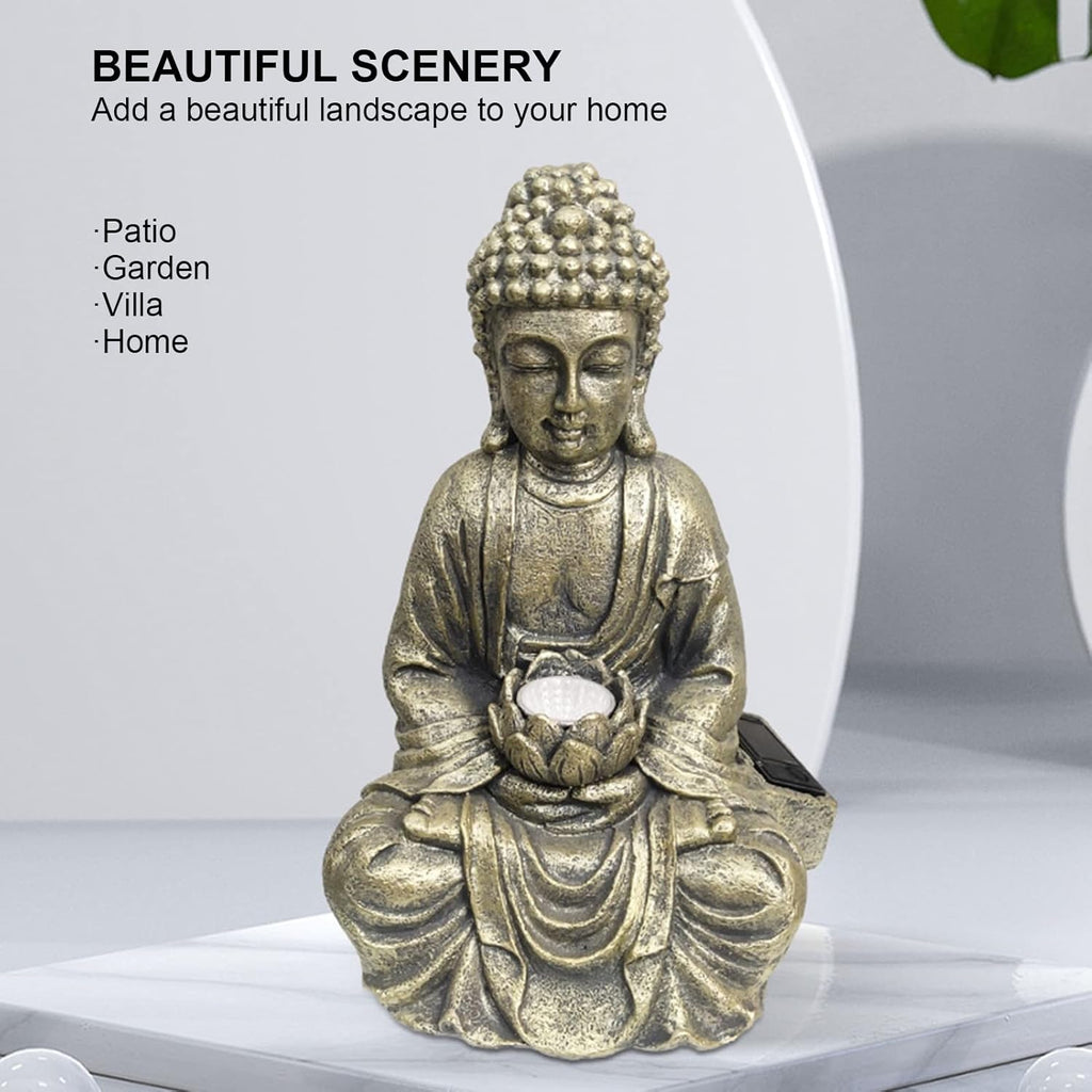 Solar Powered Buddha Garden Statue M919
