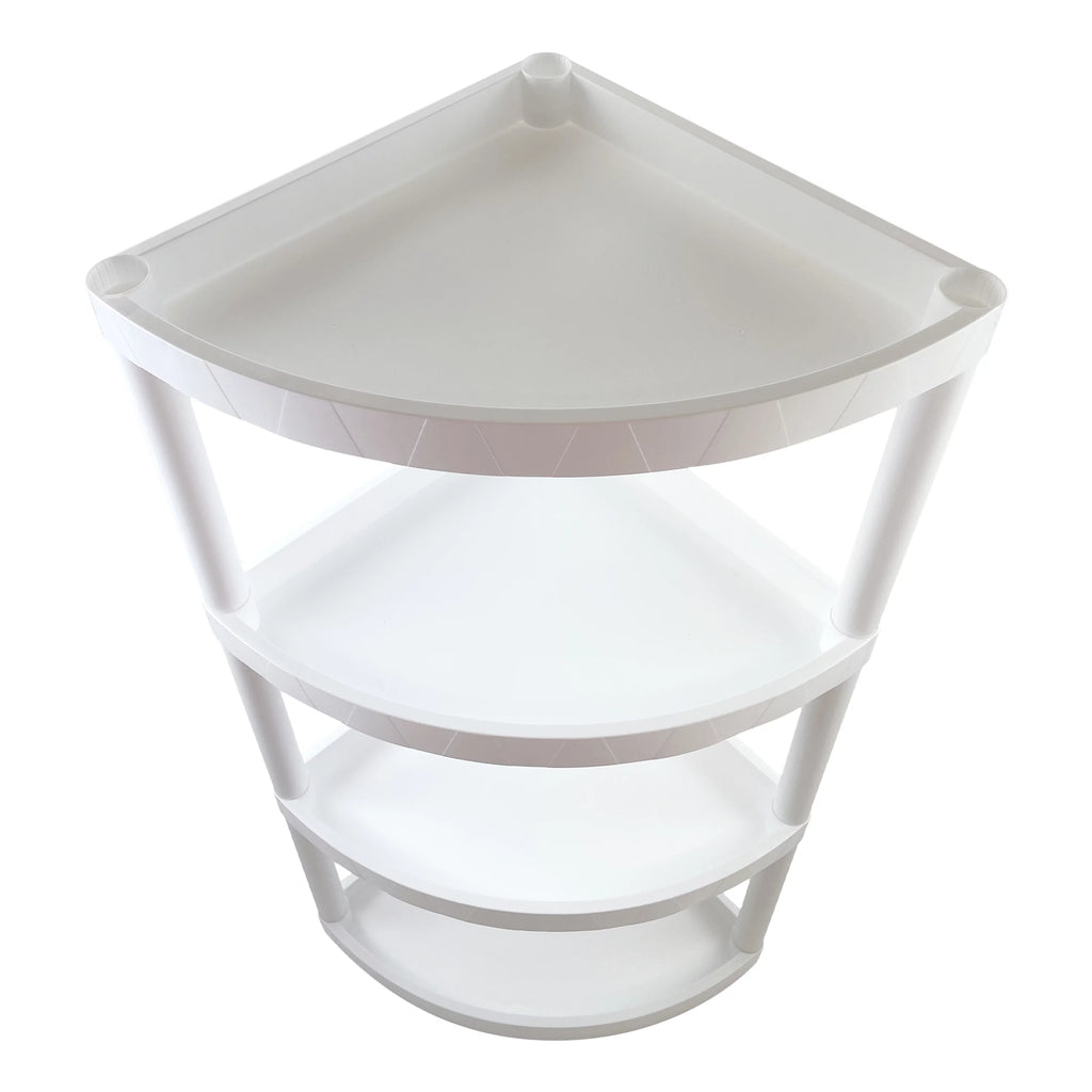 4 Tier Plastic Corner Shelf I1598