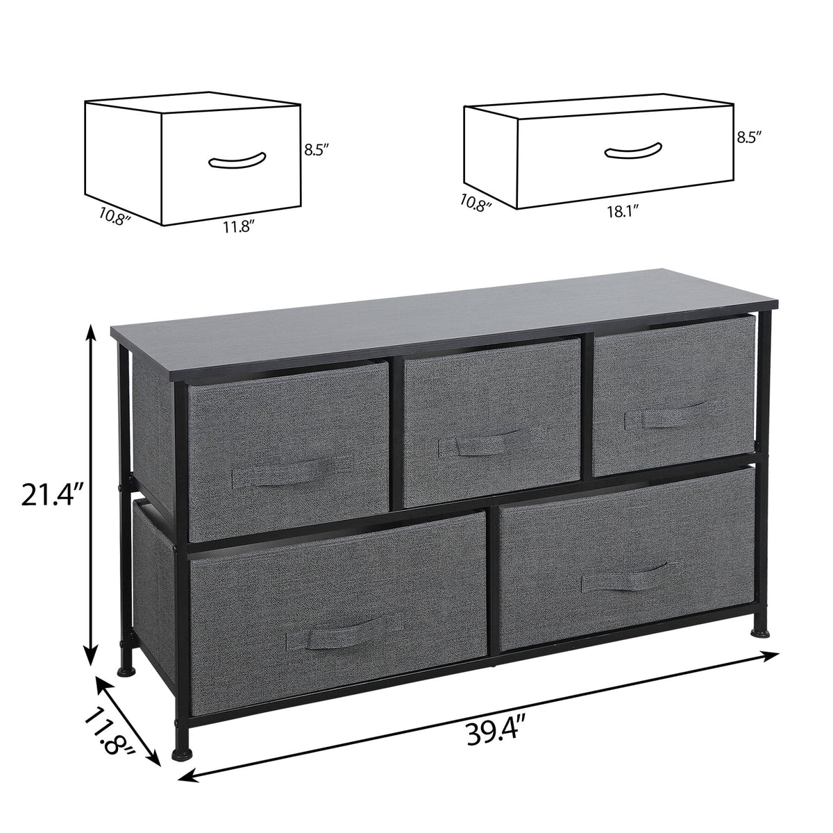 5 Drawer Storage Dresser U377