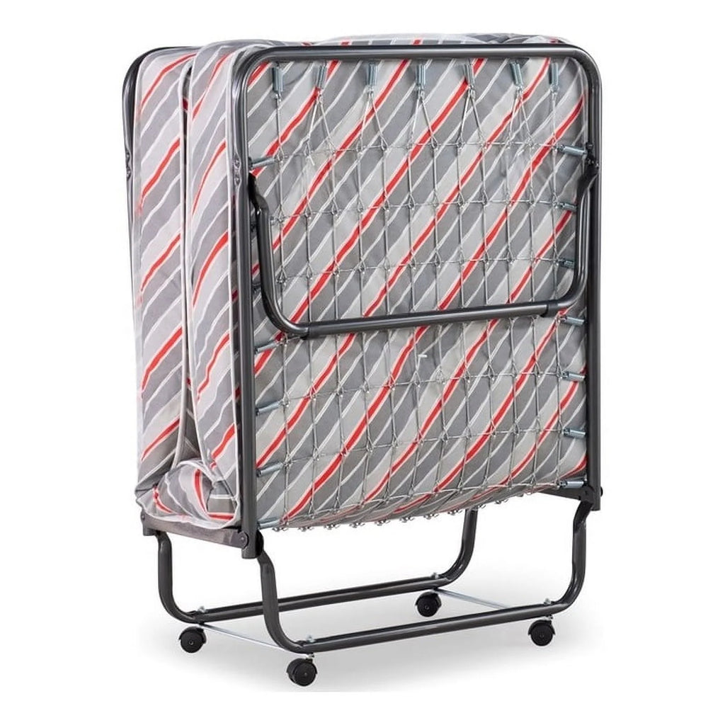 Folding Rollaway Guest Bed with 4 Innerspring Mattress V877