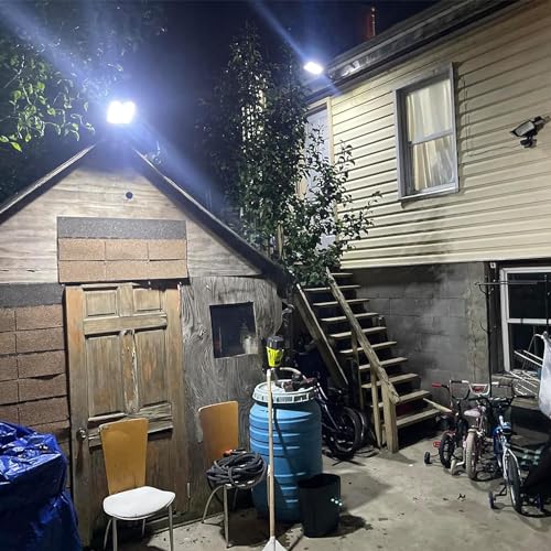 80000LM Dusk to Dawn Solar LED Flood Light with Motion Sensor and Remote Control S227