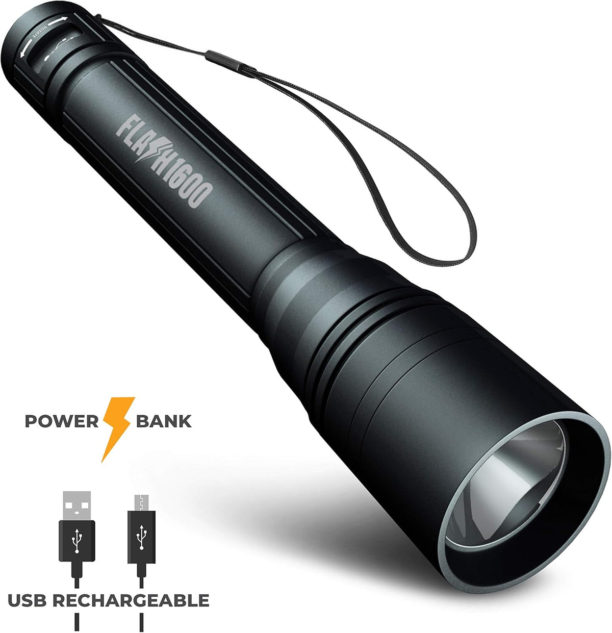 1600 Lumen Rechargeable LED Flashlight K674845