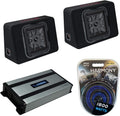12 Square Sub Box Bundle with Amplifier & Amp Kit Y91166