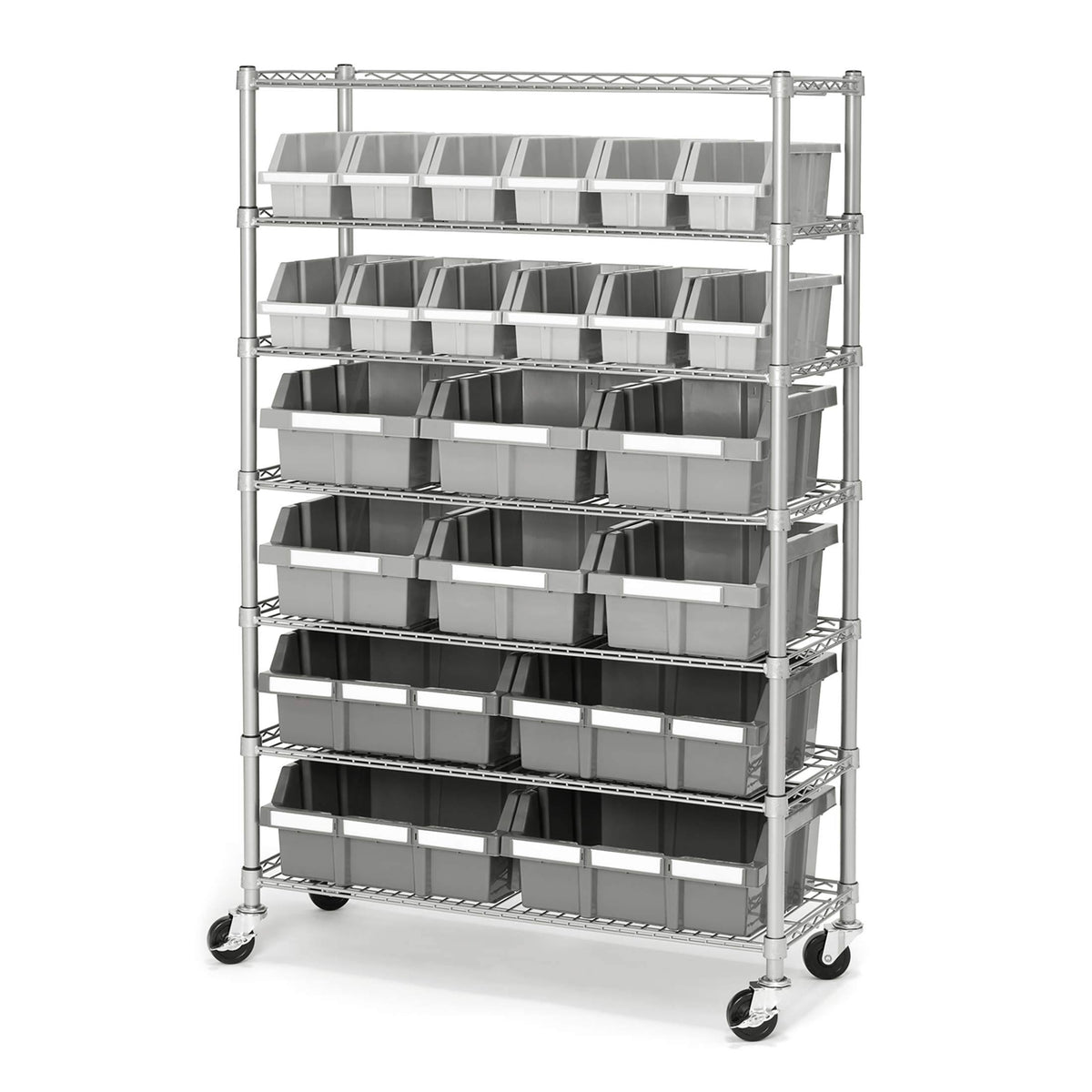 7-Tier Silver Shelving Rack L6914