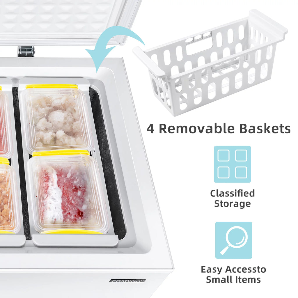 Chest Freezer 7.0 Cu.ft 4 Baskets I4176