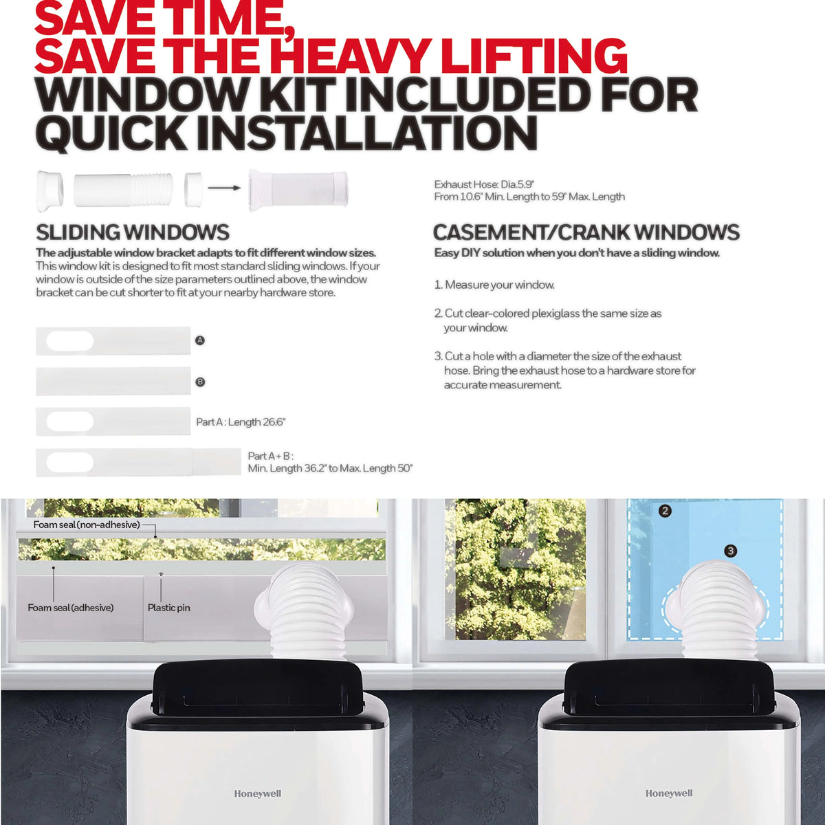 8,000 BTU Portable Air Conditioner with Dehumidifier & Fan M6666