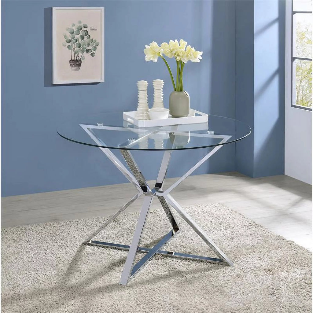 Round Glass Top Dining Table P245064