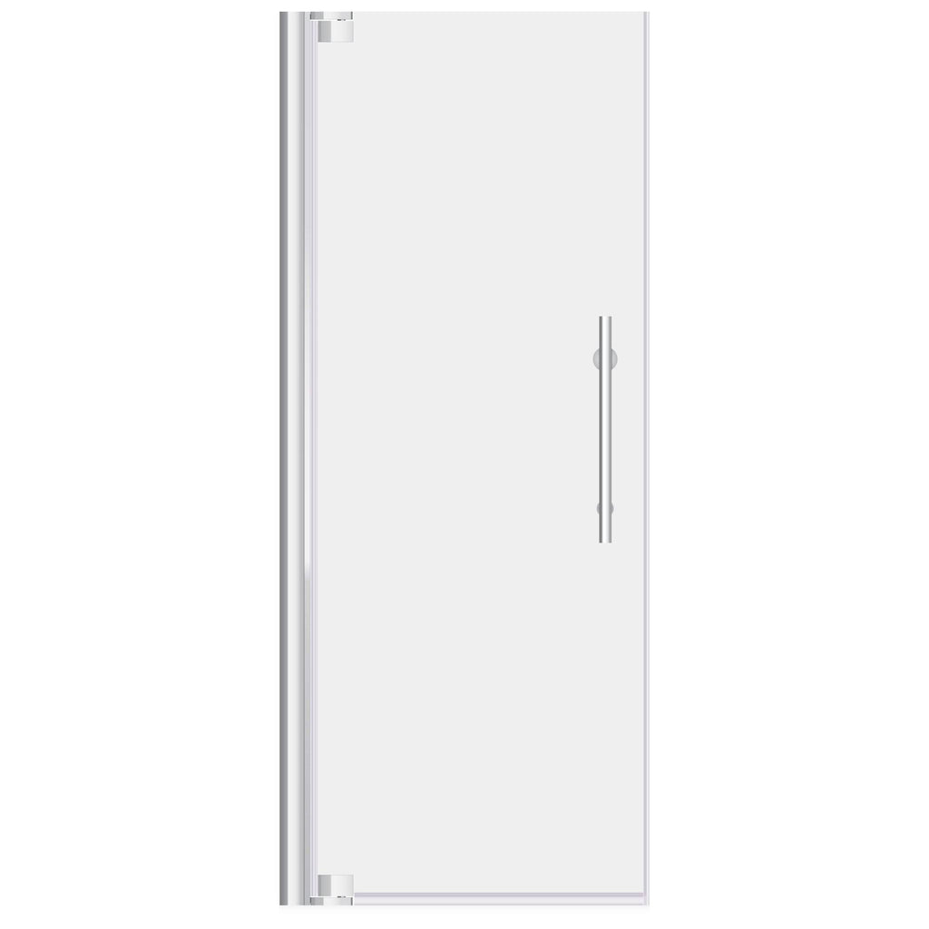 Chrome 34-35W x 72H Pivot Swing-Out Shower Door T591