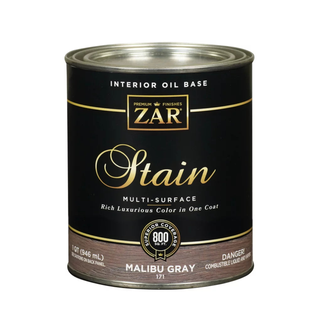 Gray Oil-Based Polyurethane Wood Stain 1 qt P179381