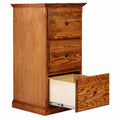Three Drawer File Cabinet with Black Knobs H8609