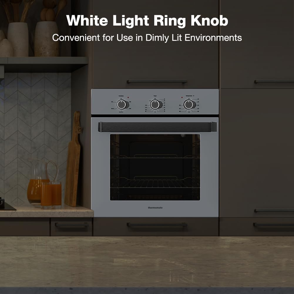 White 24" Single Wall Electric Oven with Mechanical Knobs H76543