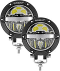 4 Inch Round LED Light Pods with Hi/Lo/Combo Beam 72W 7200LM L3180