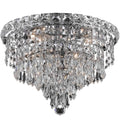 4-Light Chrome Crystal Flush Mount K344