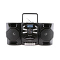 Portable CD Player Boombox with Cassette, AM/FM Radio, AUX, Detachable Speakers W653960
