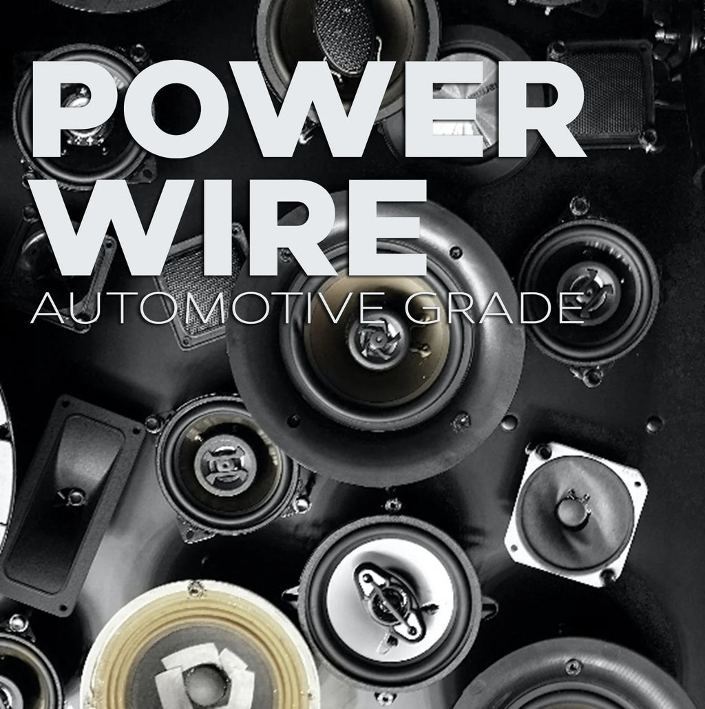 8Ga 25ft each Black/Red Translucent Car Power Ground Wire 50ft A534