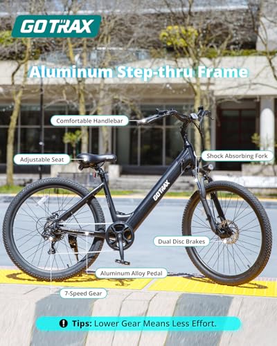 26" Electric Bike, Peak 500W, 7-Speed M7729