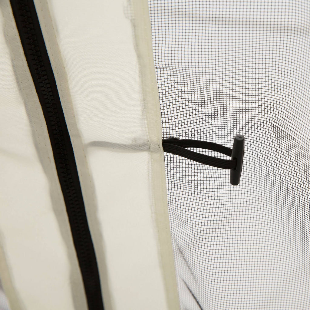 4-Panel Mesh Mosquito Netting Sidewalls with Zippers for Patio Gazebo G225602