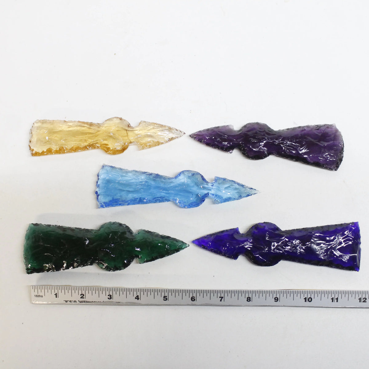 Glass Ornamental Tomahawk Heads V6739