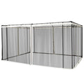 4-Panel Mesh Mosquito Netting Sidewalls with Zippers for Patio Gazebo G225602