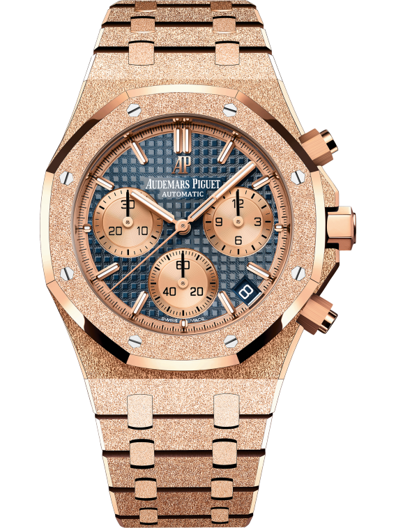 Frosted Gold Chronograph Blue Dial 41mm C742561