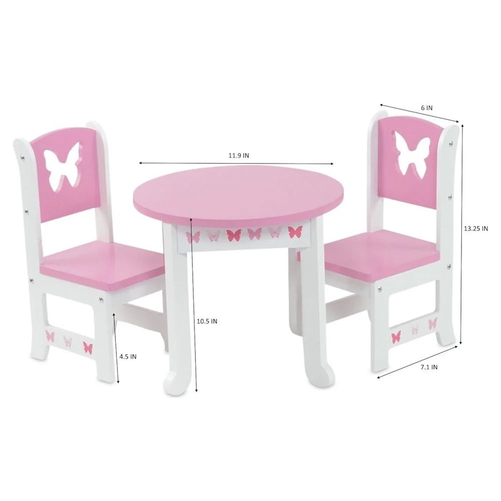 18 Inch Doll Table and 4 Chairs Kitchen Furniture Set Q34650