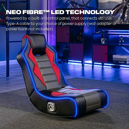 Foldable Bluetooth Audio Floor Chair with Headrest Mounted Speakers A5284