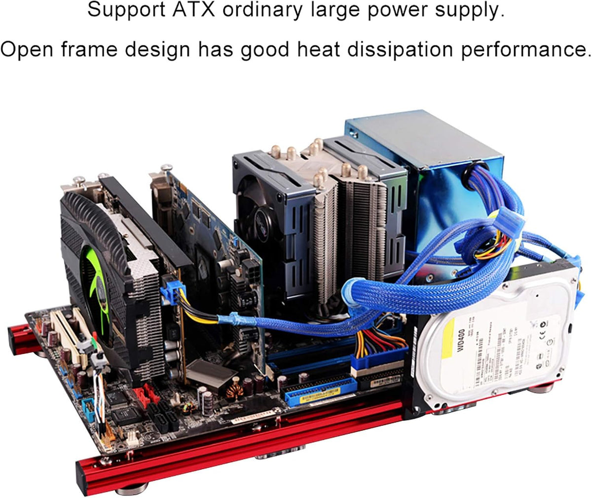 Open Aluminum Frame ATX PC Case R7447