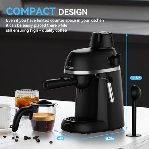Black 3.5 Bar Espresso & Cappuccino Machine with Steam Wand H683