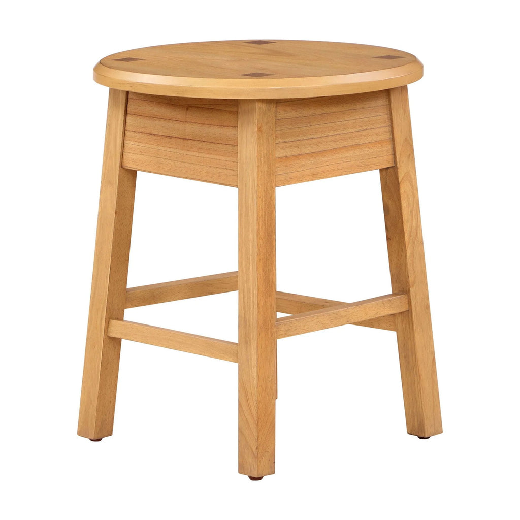 Round Side Table with Solid Wood Frame F4170