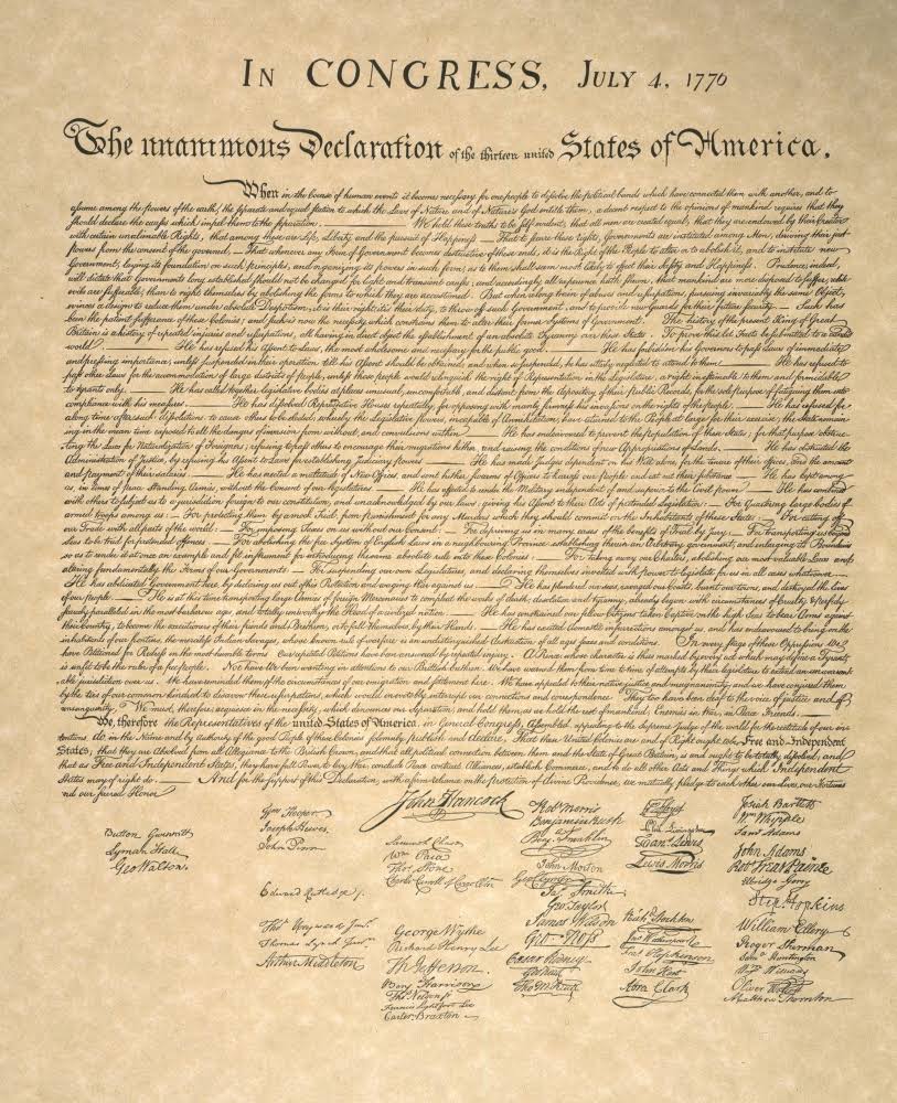 Declaration of Independence Poster Print D826