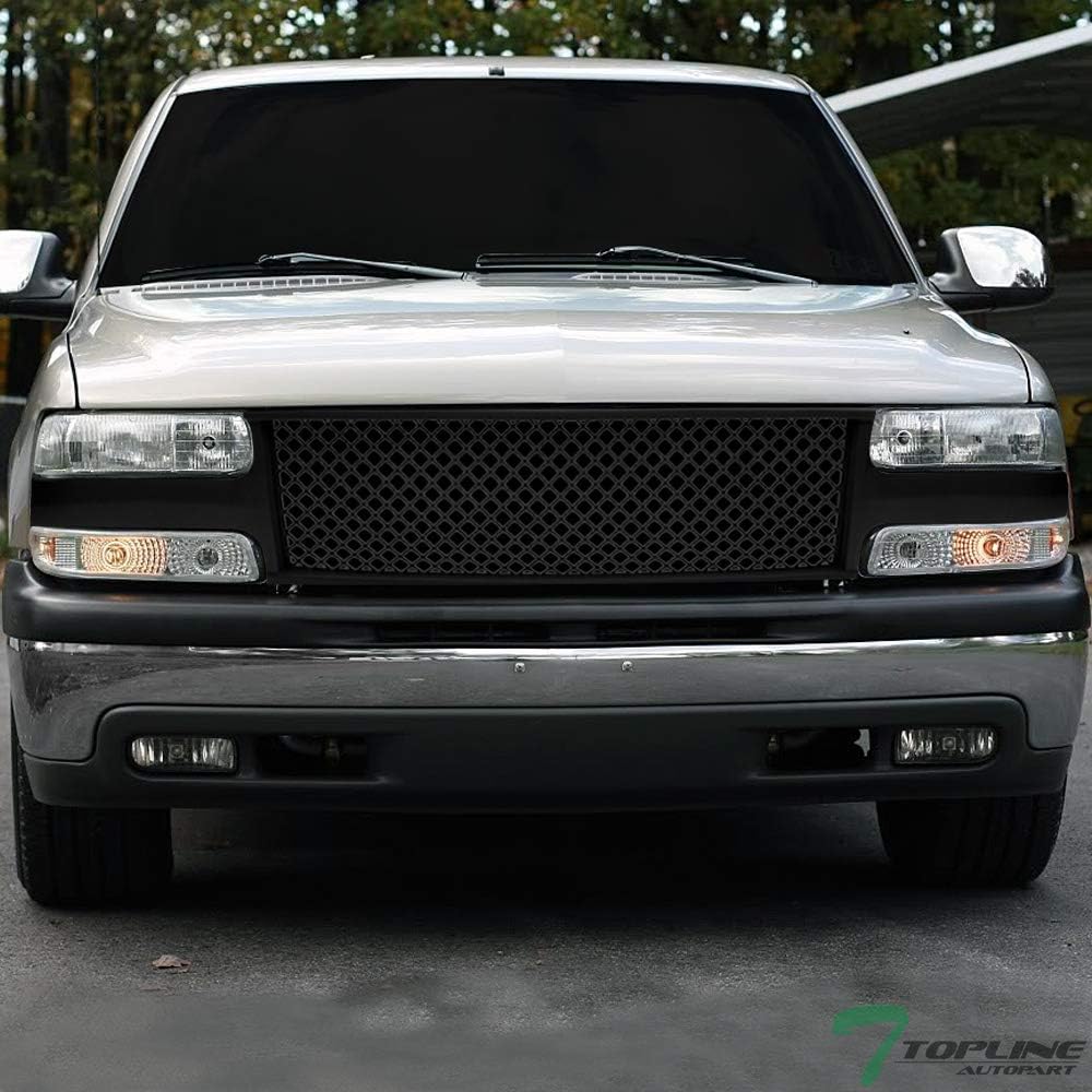 Matte Black Mesh Front Hood Bumper Grill Grille ABS K681811