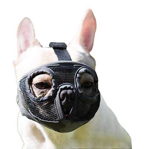 Adjustable Breathable Mesh Short Snout Dog Muzzle L995909