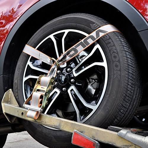 2 inch x 96 inch Car Tie Down with Snap Hooks, 4 Pack N86735