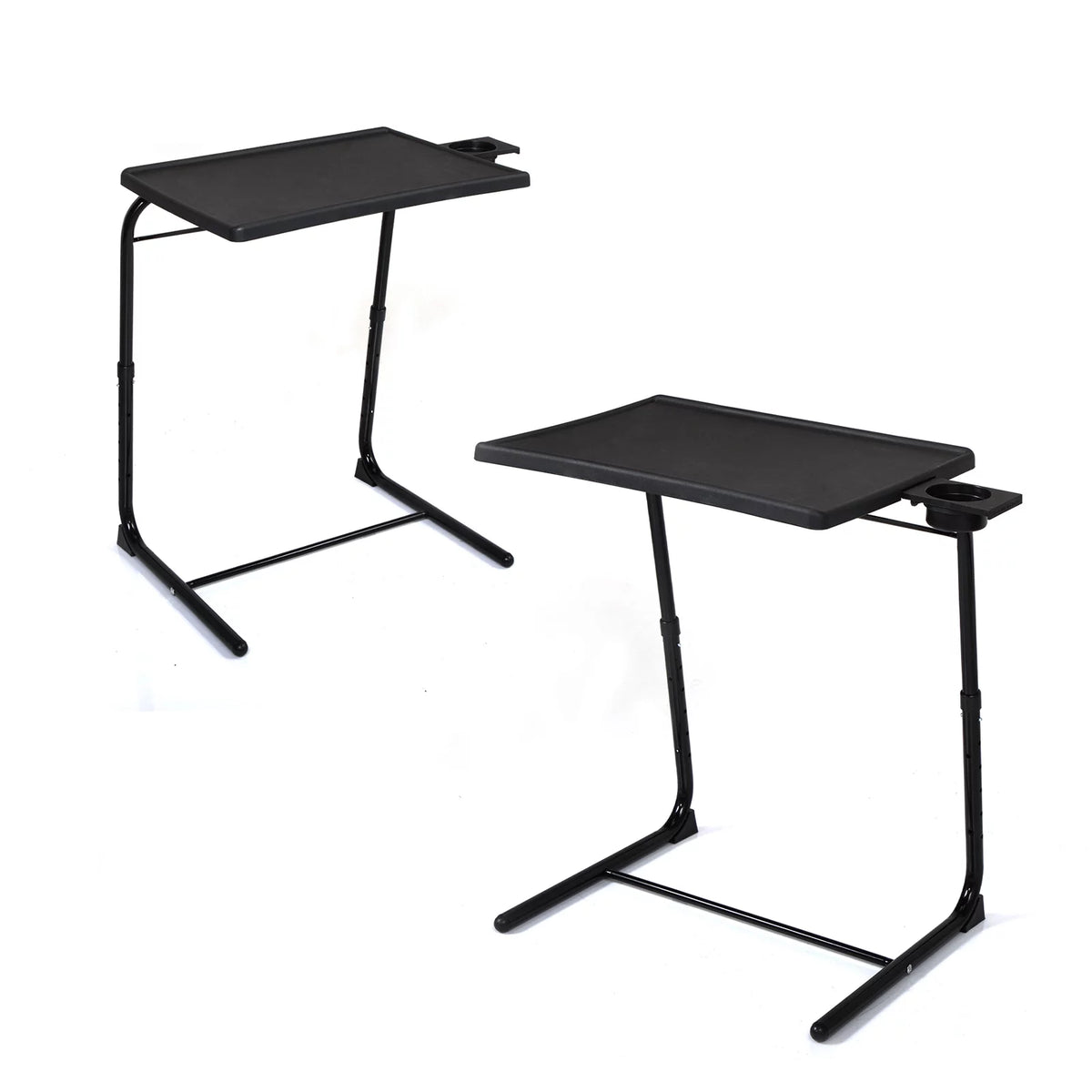 Set of 2 Black Portable Computer Table J48395