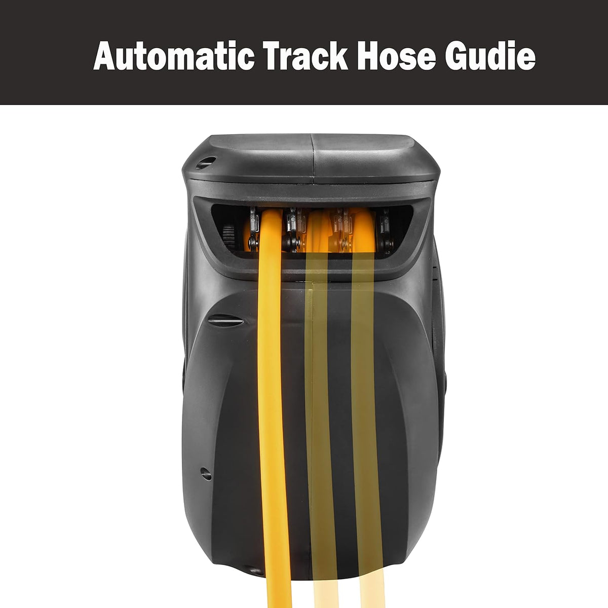 Retractable Air Hose Reel 3/8" x 50 ft Flex Hybrid Air Hose, 300PSI, Pack of 2 U9122