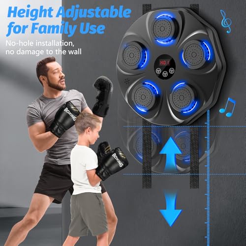Large Size Wall Mounted Electronic Boxing Target with Boxing Gloves J322012