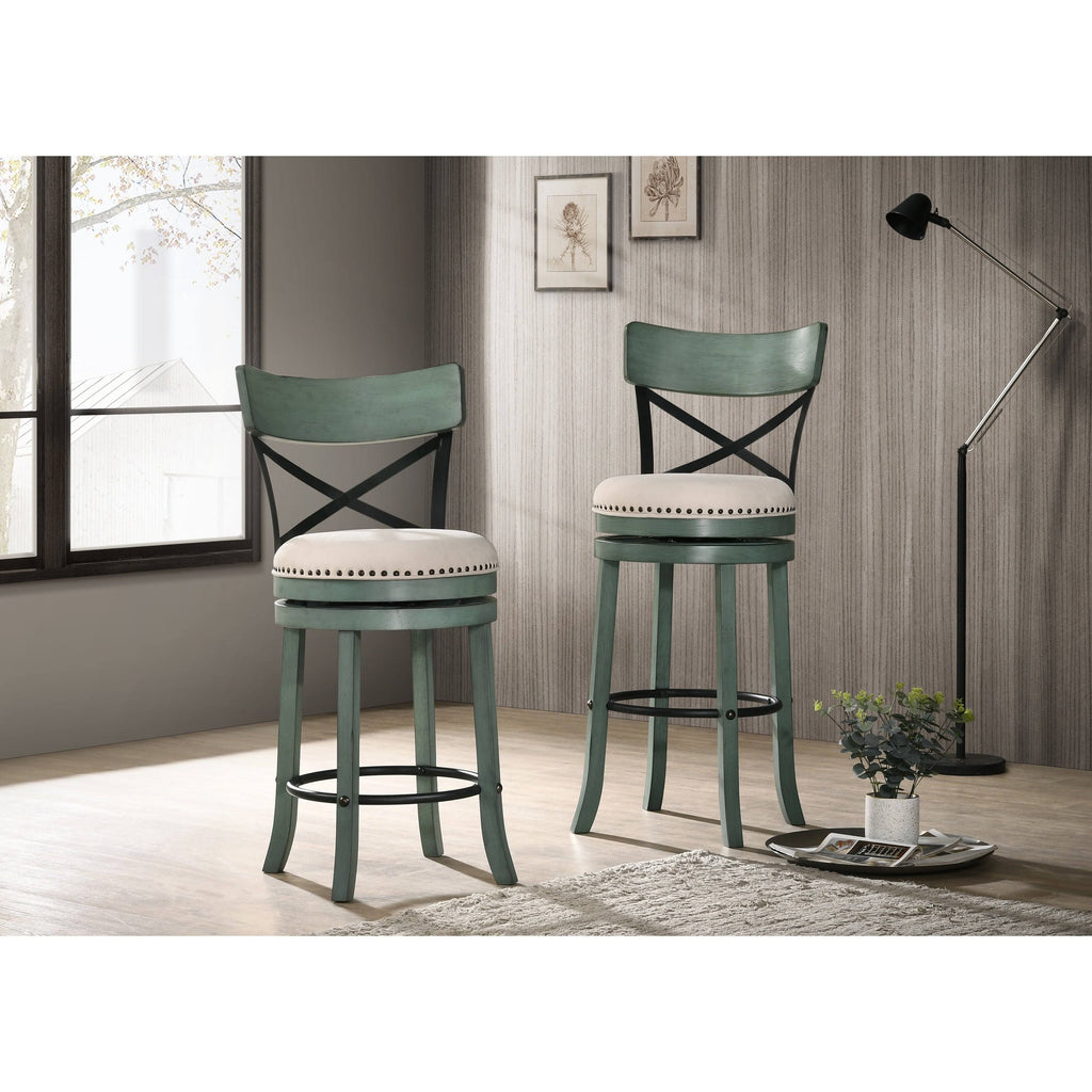 Set of 2 Swivel Barstools Q137331