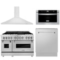 48 In. Dual Fuel Range, Range Hood, Microwave Drawer, Dishwasher R476037