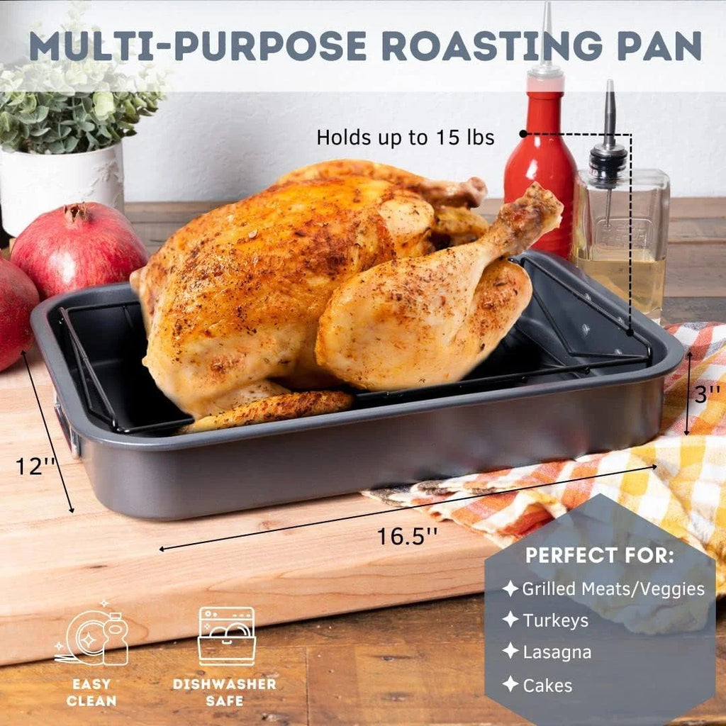 16" x 12" V-Shaped Nonstick Roasting Rack J4409