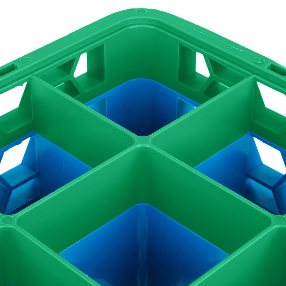 Green Color-Coded Glass Rack with 1 Extender Y861